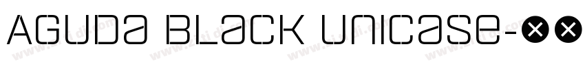 Aguda Black Unicase字体转换